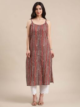 Varanga - Gehan Straight Strap Kurta with Wooden Buttons.