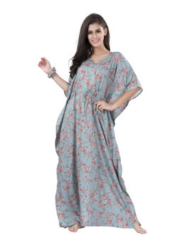 PIU - Women's Cotton Silk Kaftan - Multi-Color (Free Size)
