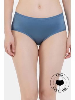 Zivame - Marshmellow Medium Rise Full Coverage Hipster Panty - Copen Blue