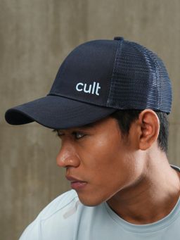 CULT - Unisex Half Mesh Cap - Navy Blue