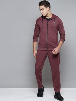 Alcis - Men Maroon Solid Tracksuit