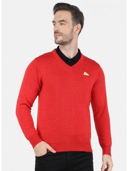 Monte Carlo - Peach Wool V-Neck Sweater