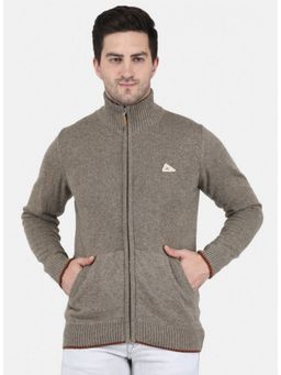 Monte Carlo - Brown Wool Blend High Neck Sweater