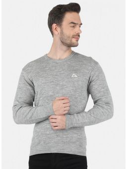 Monte Carlo - Grey Wool Blend Crew Neck Sweater