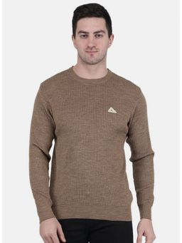 Monte Carlo - Khaki Wool Blend Crew Neck Sweater