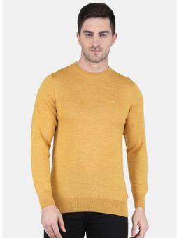 Monte Carlo - Yellow Wool Crew Neck Sweater