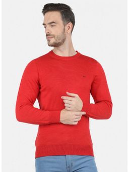 Monte Carlo - Red Wool Crew Neck Sweater