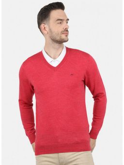 Monte Carlo - Pink Wool V-Neck Sweater