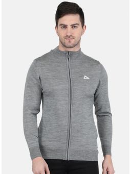 Monte Carlo - Grey Wool Blend High Neck Sweater