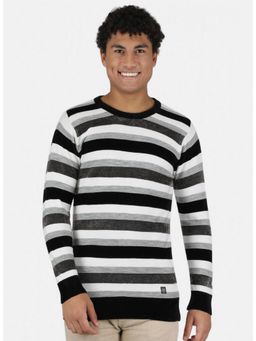 Monte Carlo - Black Wool Blend Crew Neck Sweater