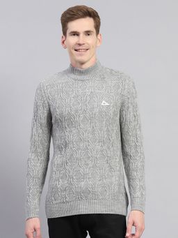 Monte Carlo - Grey Wool Blend Turtle Neck Sweater