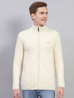 Monte Carlo - White Wool Blend High Neck Sweater