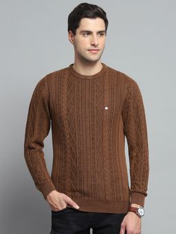 Monte Carlo - Copper Cotton Crew Neck Sweater