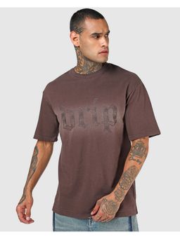 Bewakoof - Chocolate Brown Ombre Oversized T-Shirt