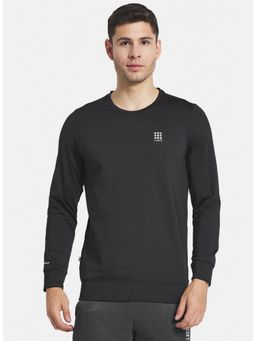 Rock.it - Full Sleeve Black Polyester Blend Sweatshirt