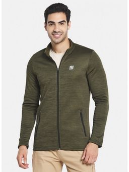 Rock.it - Full Sleeve Olive Polyester Sweatshirt