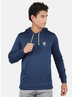 Rock.it - Full Sleeve Navy Blue Polyester Hoodie