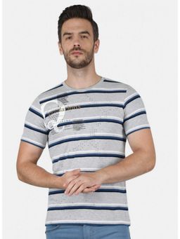 Monte Carlo - Grey Half Sleeve Round Neck T-Shirt