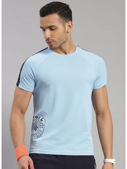 Rock.it - Blue Half Sleeve Regular Round Neck T-Shirt