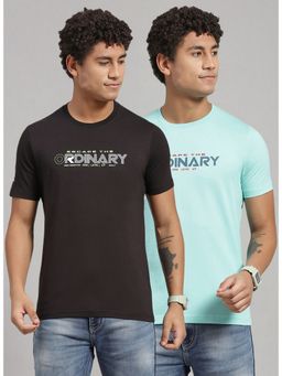 Rock.it - Multi Colour Half Sleeve Slim Round Neck T-Shirt
