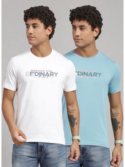 Rock.it - Multi Colour Half Sleeve Slim Round Neck T-Shirt