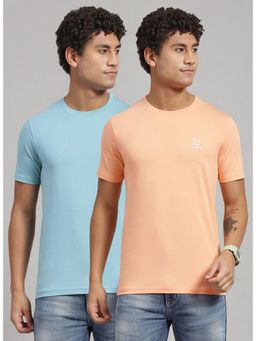 Rock.it - Multi Colour Half Sleeve Slim Round Neck T-Shirt