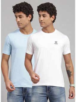 Rock.it - Multi Colour Half Sleeve Slim Round Neck T-Shirt