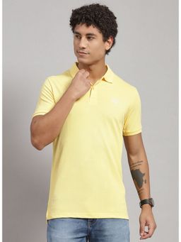 Rock.it - Yellow Half Sleeve Smart Fit Collar Polo T-Shirt