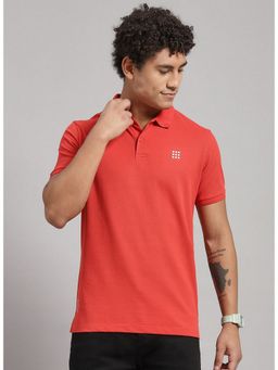 Rock.it - Orange Half Sleeve Smart Fit Collar Polo T-Shirt