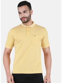 Monte Carlo - Yellow Half Sleeve Regular Collar Polo T-Shirt