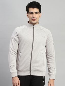 Rock.it - Full Sleeve Grey Polyester Sweatshirt