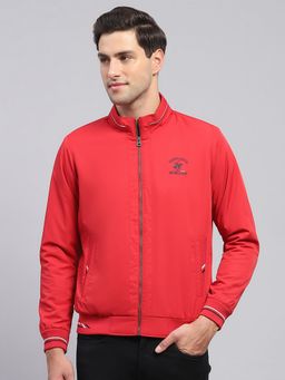 Monte Carlo - Red Polyester Blend Solid Jacket