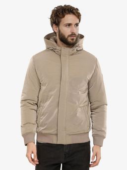 WROGN - Beige Sandstorm Hooded Puffer Jacket