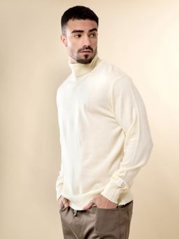 WROGN - Beige Acrylic Solid Sweater