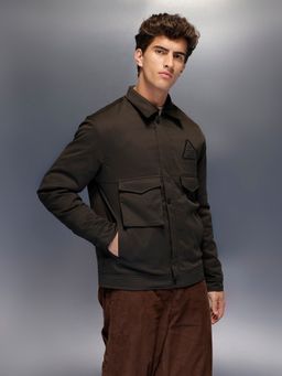 WROGN - Olive Casual Comfort Fit Jacket