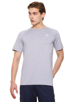 ASICS - Round Neck Heather Grey Mens T-Shirt