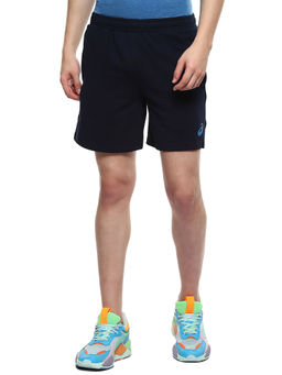 ASICS - Terry Logo 7In Blue Mens Shorts