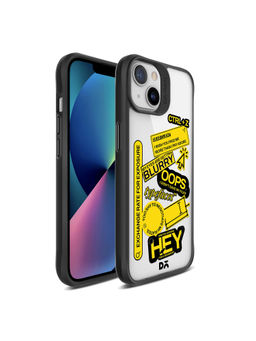 DailyObjects - Designer Life Black Hybrid Clear Case Cover for iPhone 13 Mini 5.4 inch