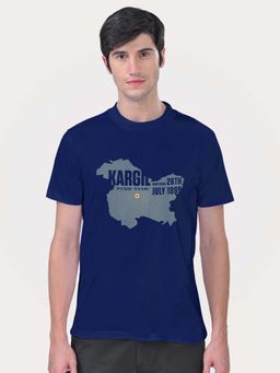 Aero Armour - Kargil Map T-Shirt Navy Blue