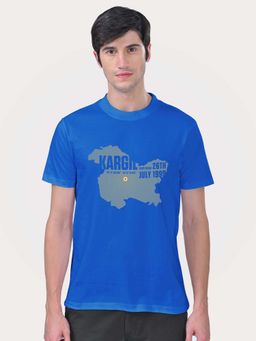 Aero Armour - Kargil Map T-Shirt Blue