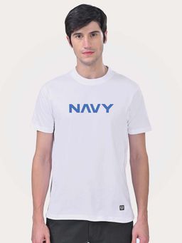 Aero Armour - Navy Pride T-Shirt White