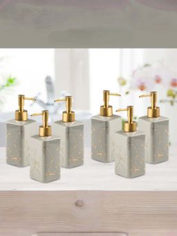 The Better Home - Ceramic Soap Dispenser 320Ml, Set Of 6