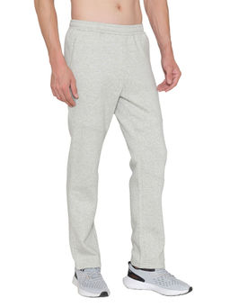 Bonjour - Men Grey Cotton Elastic Trackpants