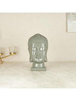 HomeTown - Zen Polyresin Buddha Hand Finished Figurine 24cm in Grey Colour
