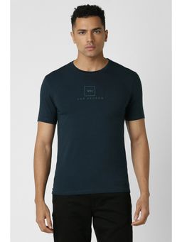 Van Heusen - Men Green Print Crew Neck T-Shirt