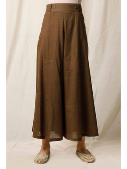 Tjori - Mehendi Green Cotton Culottes