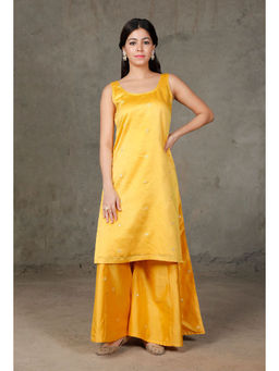 Tjori - Tuscan Chanderi Embroidery Kurta