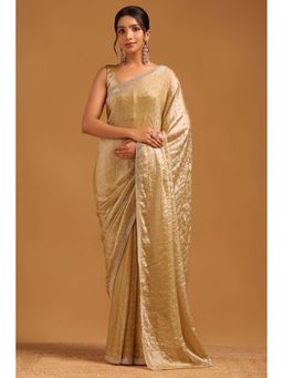 Soch - Womens Fendy Organza Saree with Unstitched Blouse