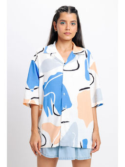 FREAKINS - Art Nouveau Print Womens Shirt