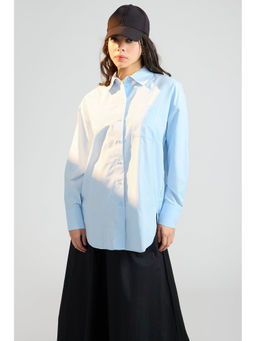 FREAKINS - Cashmere Blue Relaxed Fit Womens Shirt